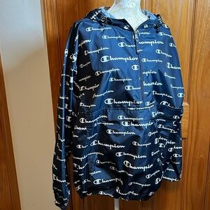 Champion jacket with zipper front pocket